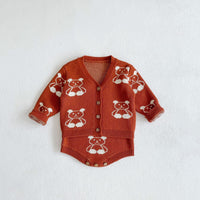 Load image into Gallery viewer, Baby Kid Unisex Cartoon Crochet Cardigan And Rompers Wholesale 220302138
