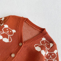 Load image into Gallery viewer, Baby Kid Unisex Cartoon Crochet Cardigan And Rompers Wholesale 220302138
