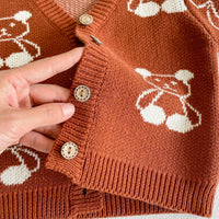 Load image into Gallery viewer, Baby Kid Unisex Cartoon Crochet Cardigan And Rompers Wholesale 220302138
