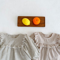 Load image into Gallery viewer, 2 Pieces Set Baby Girls Striped Dresses And Shorts Wholesale 220302155
