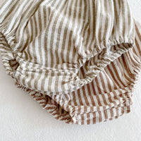 Load image into Gallery viewer, 2 Pieces Set Baby Girls Striped Dresses And Shorts Wholesale 220302155
