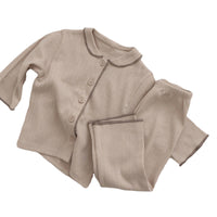 Load image into Gallery viewer, 2 Pieces Set Baby Kid Boys Solid Color Tops And Pants Sleepwears Wholesale 220302160
