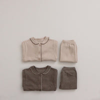 Load image into Gallery viewer, 2 Pieces Set Baby Kid Boys Solid Color Tops And Pants Sleepwears Wholesale 220302160
