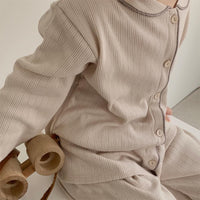 Load image into Gallery viewer, 2 Pieces Set Baby Kid Boys Solid Color Tops And Pants Sleepwears Wholesale 220302160
