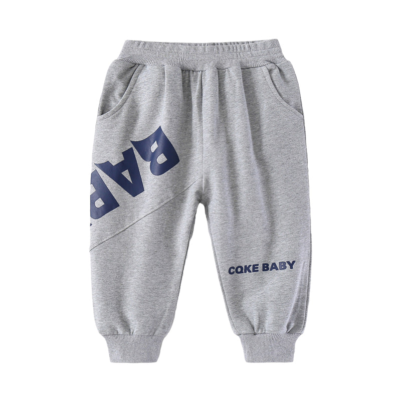 Baby Kid Boys Letters Sports Pants Wholesale 220302167