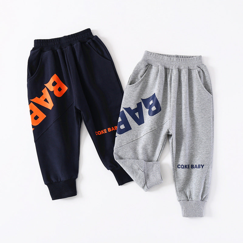 Baby Kid Boys Letters Sports Pants Wholesale 220302167