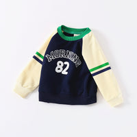 Load image into Gallery viewer, Baby Kid Boys Striped Letters Color-blocking Hoodies Swearshirts Wholesale 220302185
