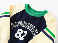 Load image into Gallery viewer, Baby Kid Boys Striped Letters Color-blocking Hoodies Swearshirts Wholesale 220302185
