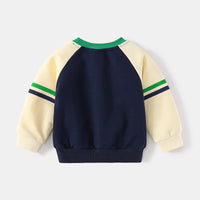 Load image into Gallery viewer, Baby Kid Boys Striped Letters Color-blocking Hoodies Swearshirts Wholesale 220302185
