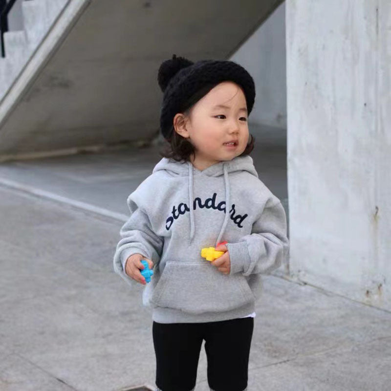Baby Kid Unisex Letters Embroidered Hoodies Swearshirts Wholesale 220302192