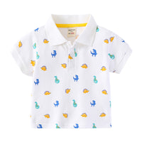 Load image into Gallery viewer, Baby Kid Boys Dinosaur Cartoon Print T-Shirts Polo Shirts Wholesale 220302198
