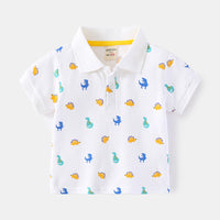 Load image into Gallery viewer, Baby Kid Boys Dinosaur Cartoon Print T-Shirts Polo Shirts Wholesale 220302198
