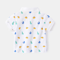 Load image into Gallery viewer, Baby Kid Boys Dinosaur Cartoon Print T-Shirts Polo Shirts Wholesale 220302198
