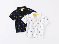 Load image into Gallery viewer, Baby Kid Boys Dinosaur Cartoon Print T-Shirts Polo Shirts Wholesale 220302198
