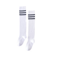 Load image into Gallery viewer, Girls Striped Muslin&amp;Ribbed Accessories Socks Wholesale 22030220
