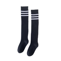 Load image into Gallery viewer, Girls Striped Muslin&amp;Ribbed Accessories Socks Wholesale 22030220
