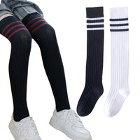 Load image into Gallery viewer, Girls Striped Muslin&amp;Ribbed Accessories Socks Wholesale 22030220
