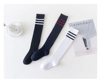 Load image into Gallery viewer, Girls Striped Muslin&amp;Ribbed Accessories Socks Wholesale 22030220
