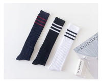 Load image into Gallery viewer, Girls Striped Muslin&amp;Ribbed Accessories Socks Wholesale 22030220
