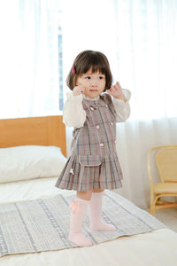 Load image into Gallery viewer, Girls Solid Color Bow Muslin&amp;Ribbed Accessories Socks Wholesale 22030221
