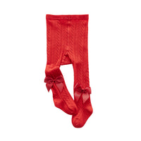 Load image into Gallery viewer, Baby Girls Solid Color Bow Pants Leggings Wholesale 220302211
