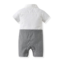 Load image into Gallery viewer, Baby Boys Color-blocking Bow Jumpsuits Wholesale 220302217
