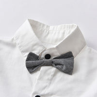 Load image into Gallery viewer, Baby Boys Color-blocking Bow Jumpsuits Wholesale 220302217
