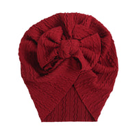 Load image into Gallery viewer, Baby Girls Solid Color Bow Hats Wholesale 220302227
