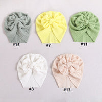 Load image into Gallery viewer, Baby Girls Solid Color Bow Hats Wholesale 220302227
