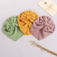 Load image into Gallery viewer, Baby Girls Solid Color Bow Hats Wholesale 220302227

