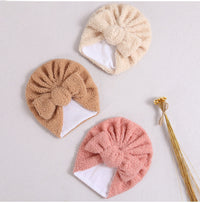 Load image into Gallery viewer, Baby Girls Solid Color Bow Hats Wholesale 220302228
