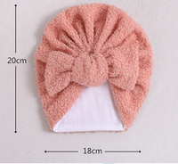 Load image into Gallery viewer, Baby Girls Solid Color Bow Hats Wholesale 220302228
