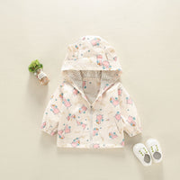 Load image into Gallery viewer, Baby Kid Girls Letters Cartoon Print Jackets Outwears Wholesale 220302235
