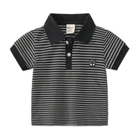Load image into Gallery viewer, Baby Kid Boys Striped Polo Shirts Wholesale 220302241
