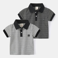 Load image into Gallery viewer, Baby Kid Boys Striped Polo Shirts Wholesale 220302241
