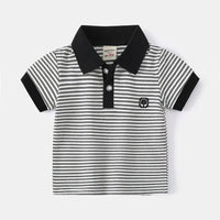 Load image into Gallery viewer, Baby Kid Boys Striped Polo Shirts Wholesale 220302241
