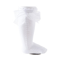 Load image into Gallery viewer, Girls Solid Color Bow Accessories Socks Wholesale 220302248
