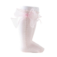 Load image into Gallery viewer, Girls Solid Color Bow Accessories Socks Wholesale 220302248
