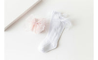 Load image into Gallery viewer, Girls Solid Color Bow Accessories Socks Wholesale 220302248
