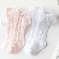 Load image into Gallery viewer, Girls Solid Color Bow Accessories Socks Wholesale 220302248
