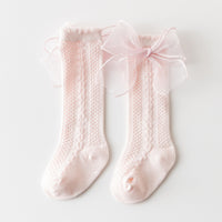 Load image into Gallery viewer, Girls Solid Color Bow Accessories Socks Wholesale 220302248

