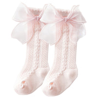 Load image into Gallery viewer, Girls Solid Color Bow Accessories Socks Wholesale 220302248
