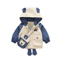 Load image into Gallery viewer, Baby Kid Boys Color-blocking Cartoon Print Jackets Outwears Wholesale 220302251
