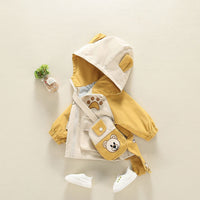 Load image into Gallery viewer, Baby Kid Boys Color-blocking Cartoon Print Jackets Outwears Wholesale 220302251
