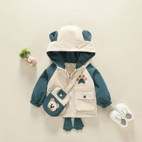 Load image into Gallery viewer, Baby Kid Boys Color-blocking Cartoon Print Jackets Outwears Wholesale 220302251
