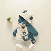 Load image into Gallery viewer, Baby Kid Boys Color-blocking Cartoon Print Jackets Outwears Wholesale 220302251
