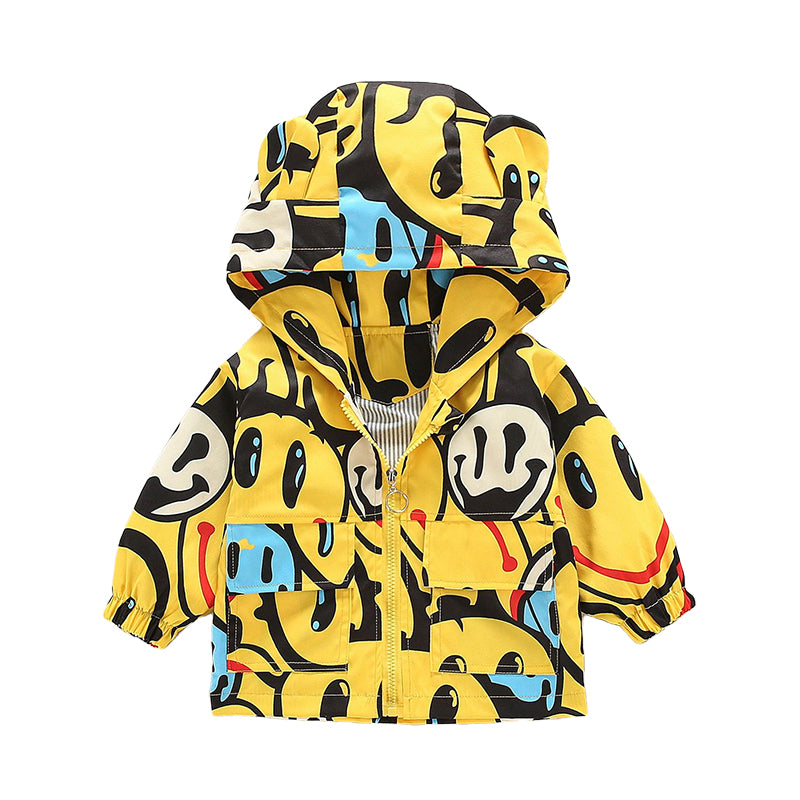 Baby Kid Boys Cartoon Print Jackets Outwears Wholesale 220302253