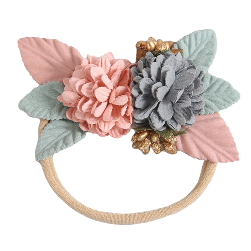 Girls Color-blocking Flower Accessories Headwear Wholesale 220302255