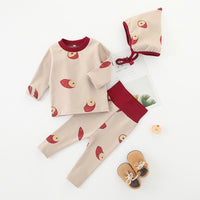 Load image into Gallery viewer, 3 Pieces Set Baby Kid Girls Color-blocking Print Tops And Pants And Hats Wholesale 220302260
