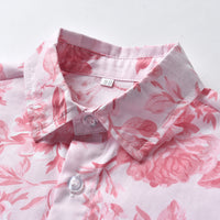 Load image into Gallery viewer, 2 Pieces Set Baby Kid Girls Boys Flower Print Shirts And Ripped Shorts And Dresses Wholesale 220302261
